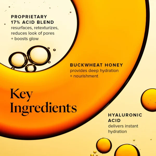 Honey Glow 17% AHA + BHA Resurfacing Acid Serum - Image 6
