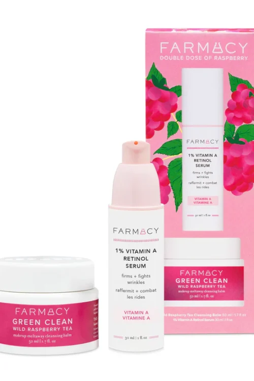 Double Dose of Raspberry Duo Raspberry Skincare: Cleanse, Hydrate + Smooth